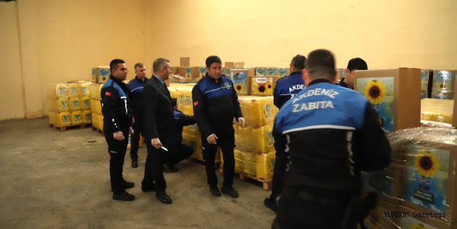 MERSİN’DE BİR FİRMA, AYÇİÇEĞİ YAĞI YERİNE SU SATACAKTI 